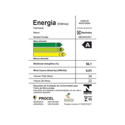 Micro-Ondas 34L Electrolux MEO44 Branco