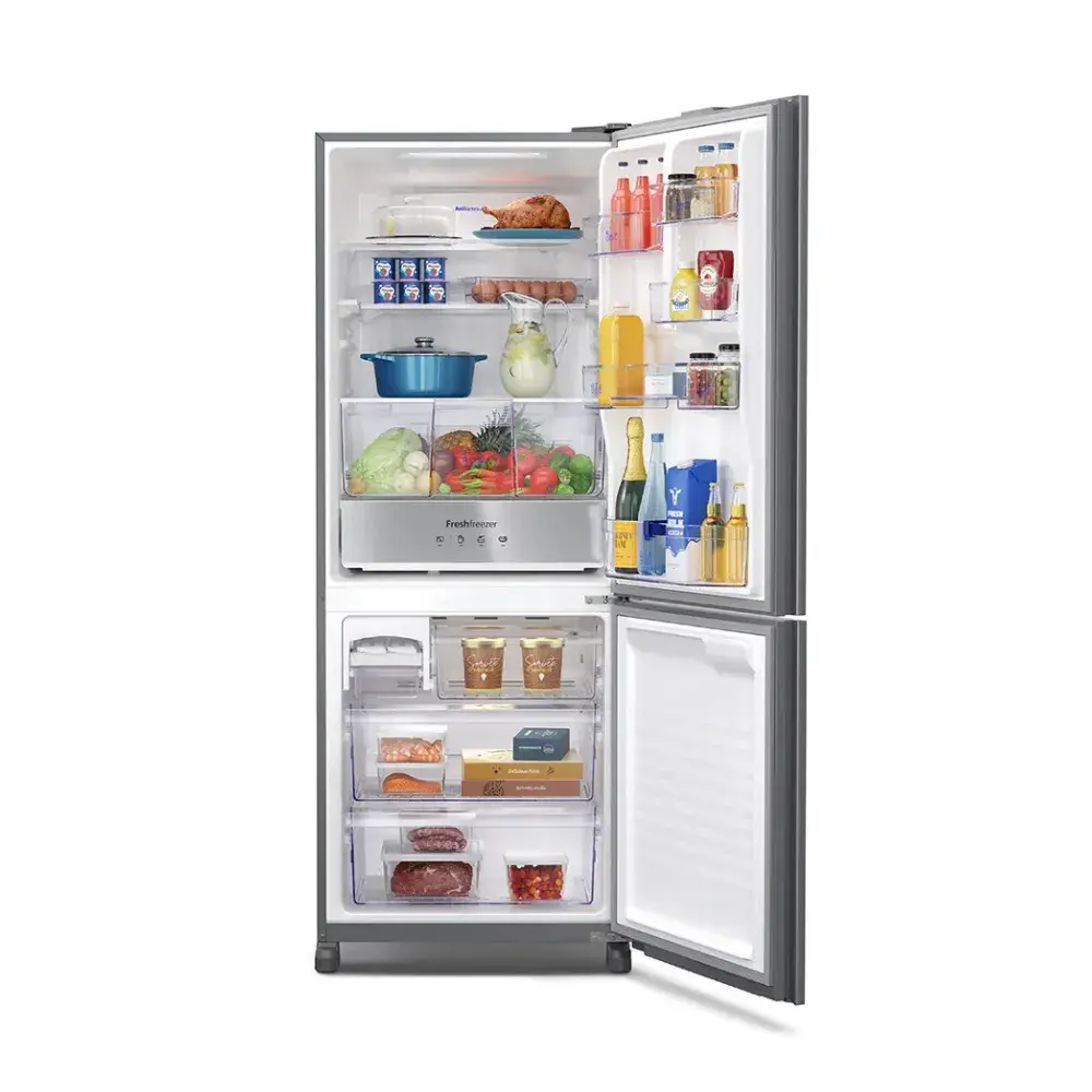 Geladeira Panasonic Inverse Frost Free 2 Portas 450L NR-BB65GVFM Espelhada