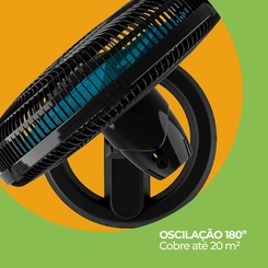 Ventilador de Coluna com 6 Pás 140W Cadence VTR830 Preto e Azul