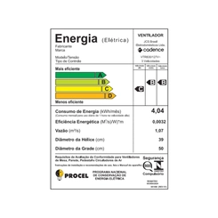 Ventilador de Coluna com 6 Pás 140W Cadence VTR830 Preto e Azul