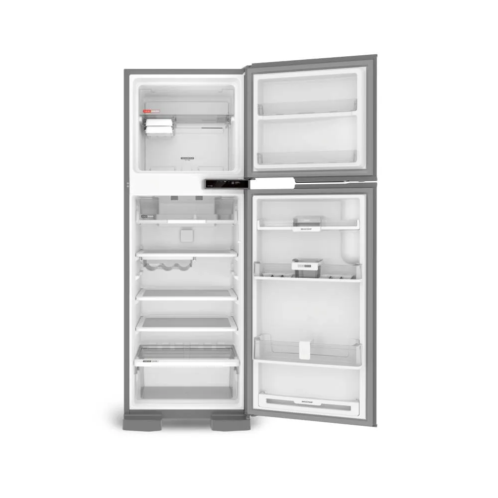 Refrigerador Brastemp Frost Free 375L Controle Eletrônico BRM44HK Inox