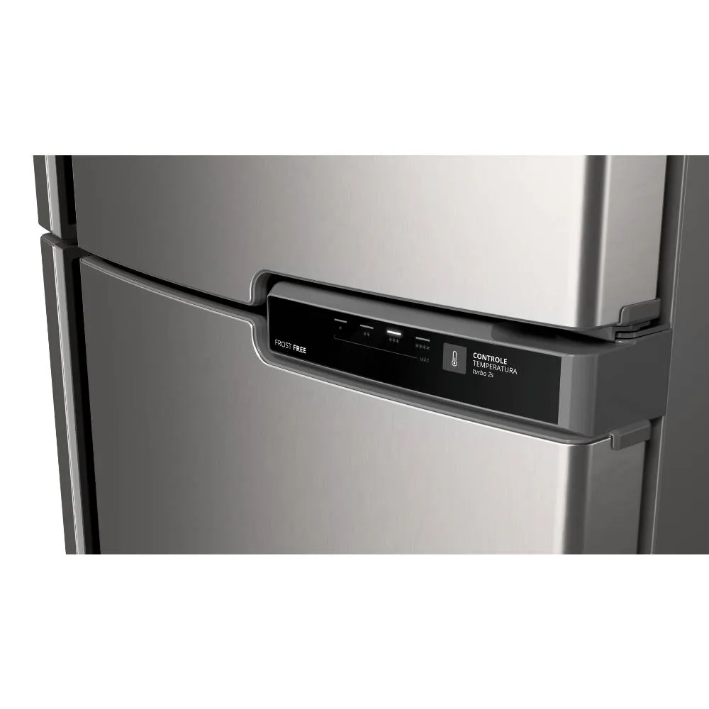 Refrigerador Brastemp Frost Free 375L Controle Eletrônico BRM44HK Inox