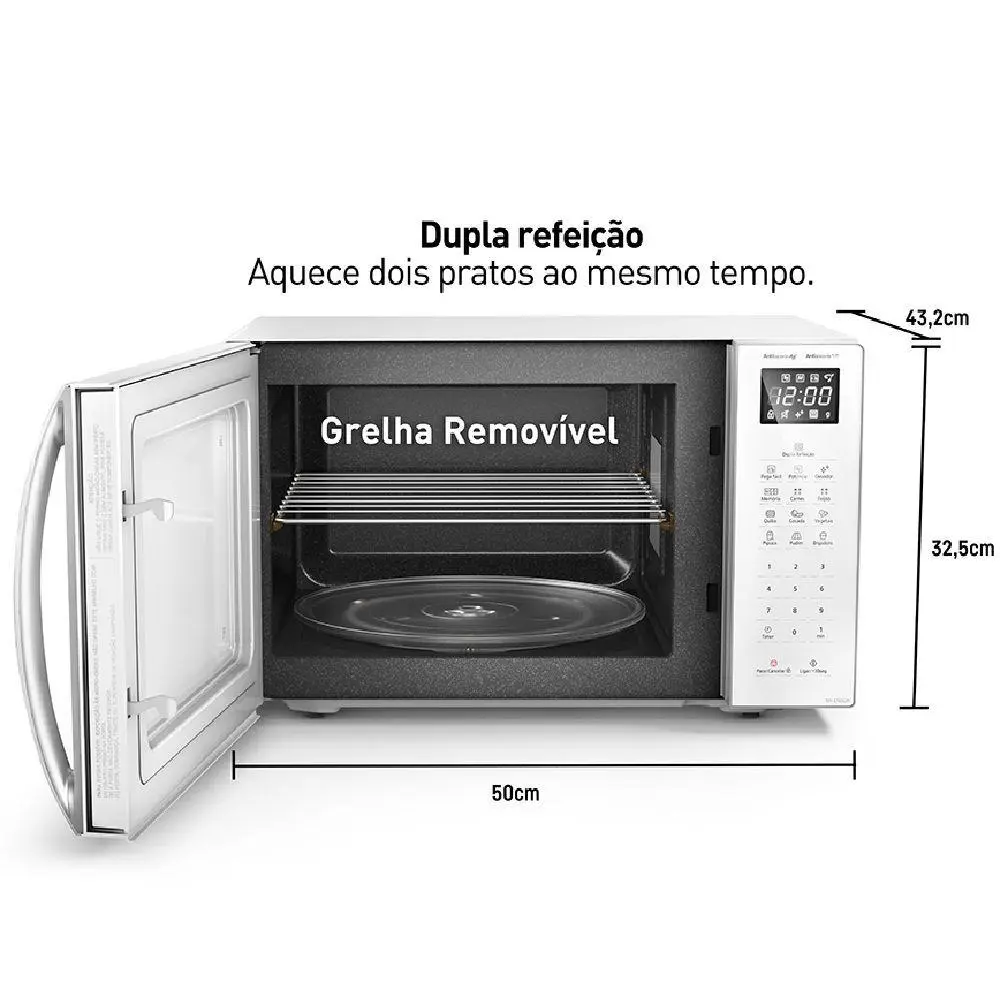 Micro-Ondas Panasonic 34LT 127V Branco NN-ST65LWRUN