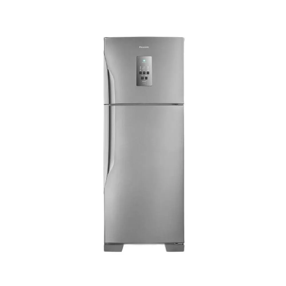 Refrigerador Panasonic Frost Free Duplex 483L Sistema Antibactéria NR-BT55PV2X Aço Escovado