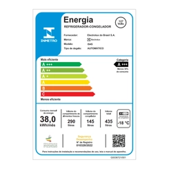 Geladeira 2 Portas Side by Side Frost Free Inverter 435L Electrolux IS4S Inox
