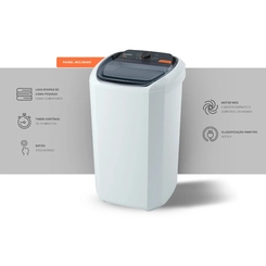 Lavadora de Roupas Tanquinho Botão Ergonômico 20kg Wanke LWBE201T3 Branco