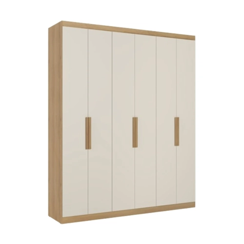 Guarda-Roupa 6 Portas THB Milan 5866 Capuccino/Off White SE