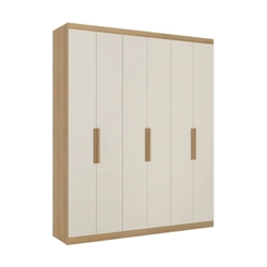 Guarda-Roupa 6 Portas THB Milan 5866 Capuccino/Off White SE