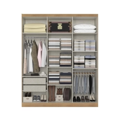 Guarda-Roupa 6 Portas THB Milan 5866 Capuccino/Off White SE