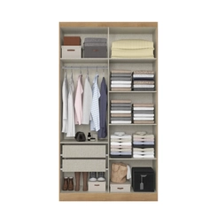 Guarda-Roupa 4 Portas THB Milan 5864 Capuccino/Off White SE