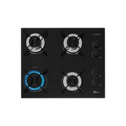 Cooktop 4 Bocas Mesa de Vidro Fischer Fit Line 36350 Preto Bivolt