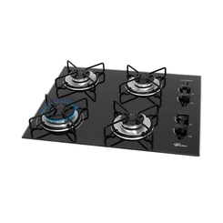 Cooktop 4 Bocas Mesa de Vidro Fischer Fit Line 36350 Preto Bivolt