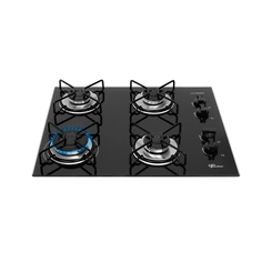 Cooktop 4 Bocas Mesa de Vidro Fischer Fit Line 36350 Preto Bivolt