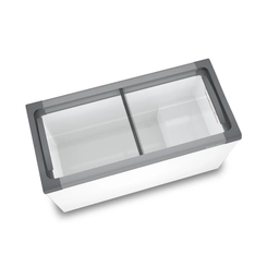 Freezer Horizontal Expositor 2 Portas de Vidro 388L Metalfrio NF40S Branco