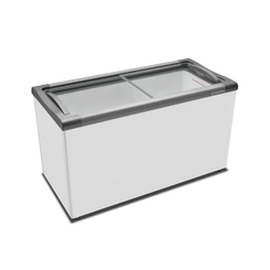 Freezer Horizontal Expositor 2 Portas de Vidro 388L Metalfrio NF40S Branco