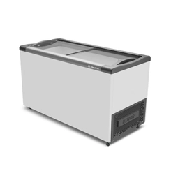 Freezer Horizontal Expositor 2 Portas de Vidro 388L Metalfrio NF40S Branco