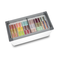 Freezer Horizontal Expositor 2 Portas de Vidro 388L Metalfrio NF40S Branco