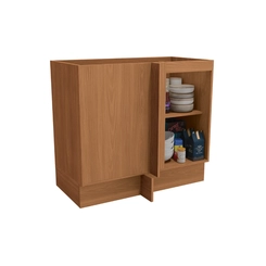 Balcão de Canto 98cm Kappesberg Maxxi 1 Porta G748 Canela
