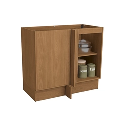 Balcão de Canto 98cm Kappesberg Ciela 1 Porta Canela