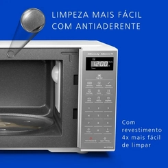 Micro-Ondas 21L Panasonic ST27L Branco Espelhado