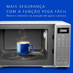Micro-Ondas 21L Panasonic ST27L Branco Espelhado