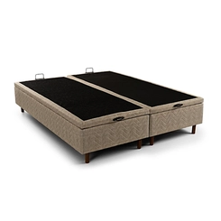 Base Box Kappesberg Baú Queen 158x198x30cm Bege