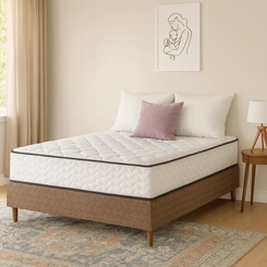 Base Box Casal Kappesberg 138x188x30cm Marrom